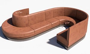 3D booth radius 15 inch model