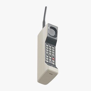 Brick Phone Beige Screen Off