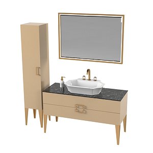 3D oasis bathroom furniture model