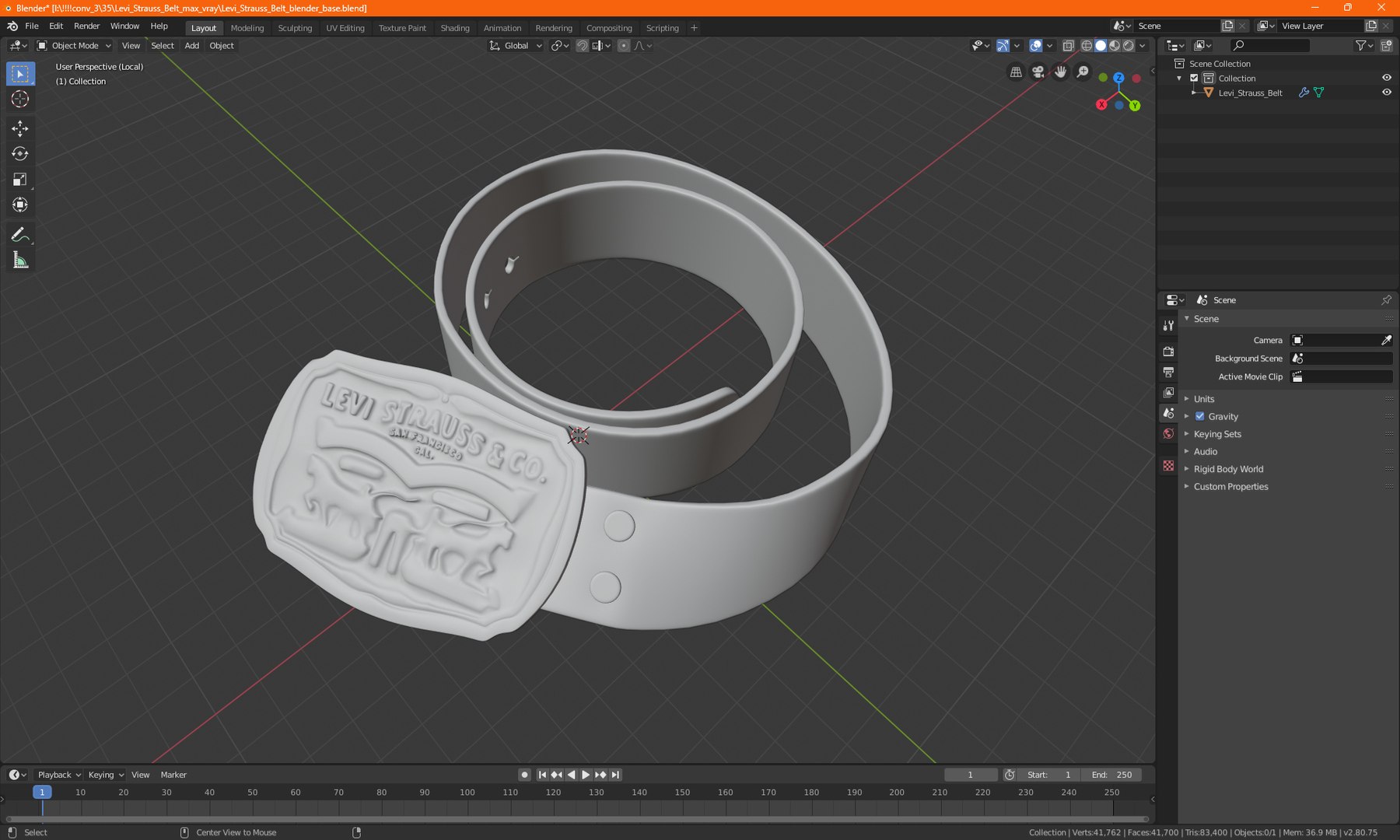 3D Levi Strauss Belt https://p.turbosquid.com/ts-thumb/xy/DTZwft/Z1/levistraussbelt3dmodel021/jpg/1678707667/1920x1080/fit_q87/8d4df5b18e48a659d423253e1811ed0130e301da/levistraussbelt3dmodel021.jpg