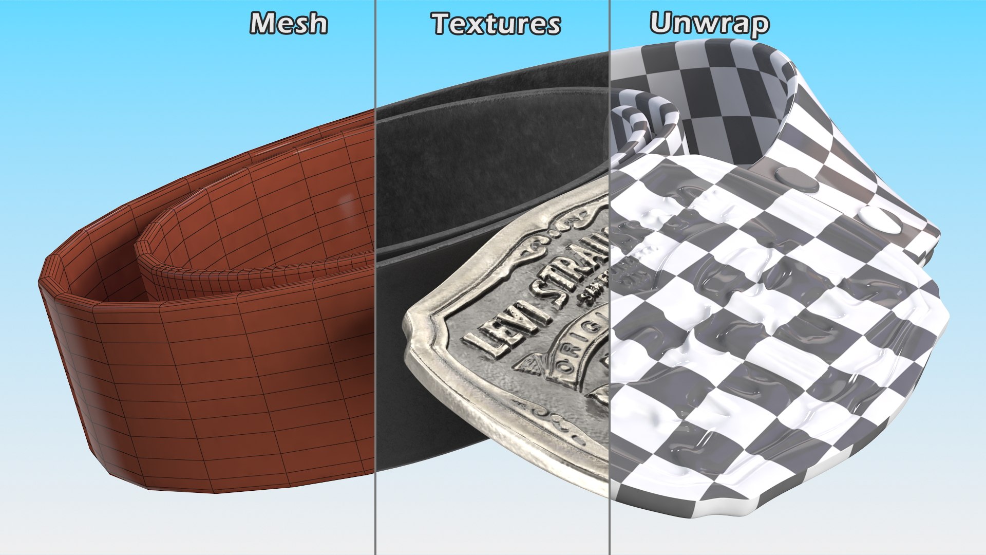 3D Levi Strauss Belt https://p.turbosquid.com/ts-thumb/xy/DTZwft/f4/levistraussbelt3dmodel013/jpg/1678707643/1920x1080/fit_q87/50cb3a0f6793212385243d4f1499e8d5bddb5910/levistraussbelt3dmodel013.jpg