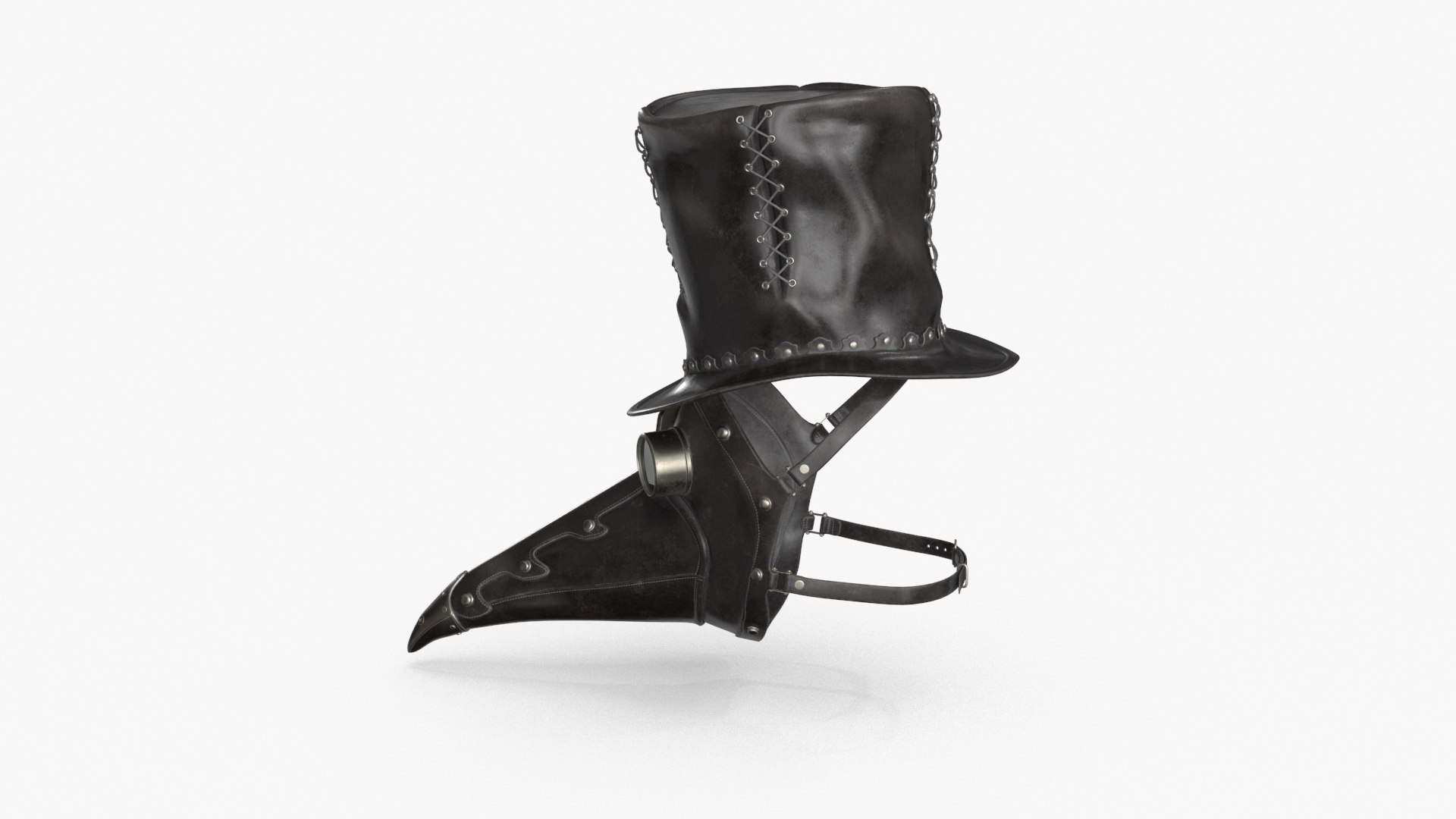 Plague Doctor Mask and Hat 3D model https://p.turbosquid.com/ts-thumb/xy/E8XYki/5S/plague_0019/jpg/1712752537/1920x1080/fit_q87/8911fa556be33d9d84acd6336c509dd775dd6248/plague_0019.jpg