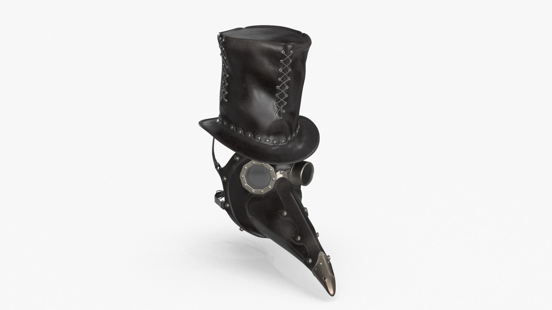 Plague Doctor Mask and Hat 3D model https://p.turbosquid.com/ts-thumb/xy/E8XYki/9R/plague_0004/jpg/1712752534/1920x1080/fit_q87/cc548a7361d613b11826ac9c940ffd042e53b18f/plague_0004.jpg