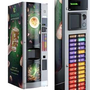 3D model Vending coffee machine. Terminal. Bianchi