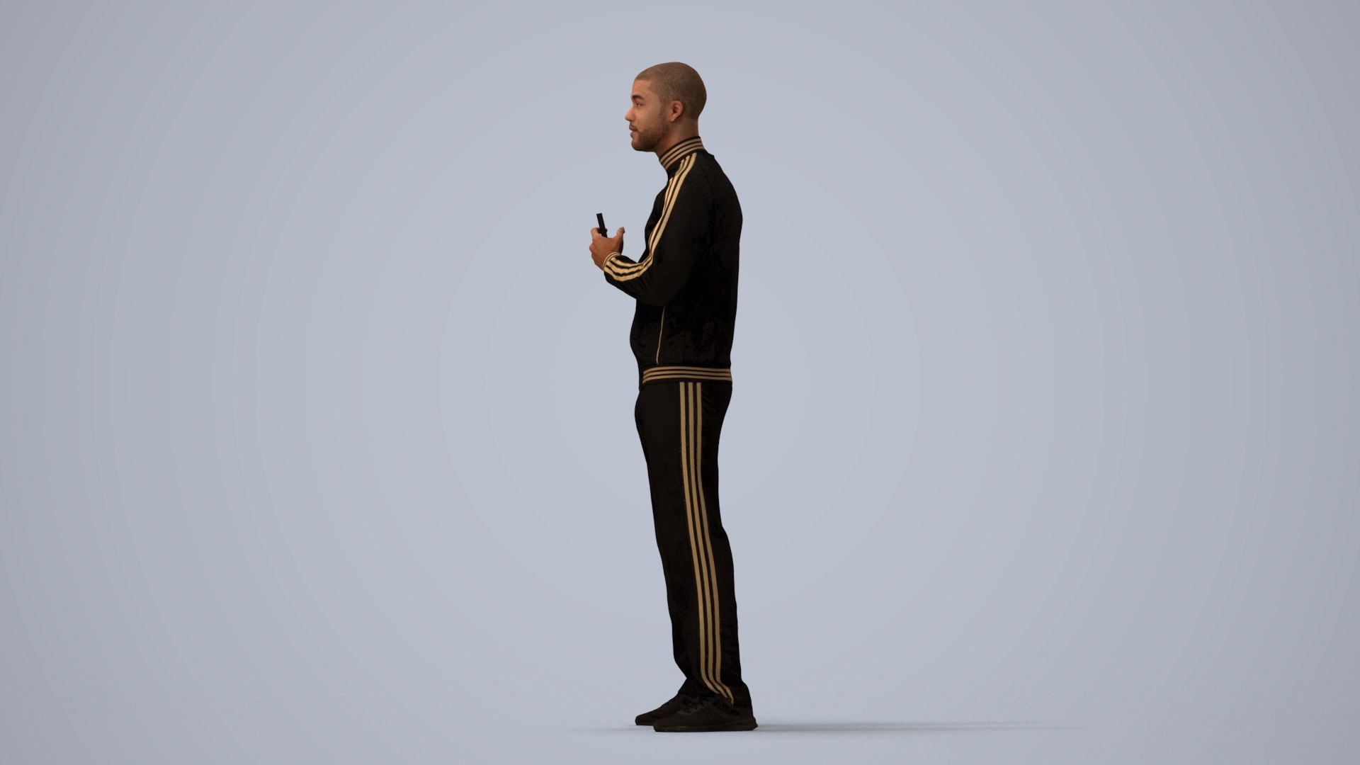 3D 00281Bill0009 - Adult Black male in sportswear holding smartphone transitional seasonal athletic att model https://p.turbosquid.com/ts-thumb/xy/HqGQsP/7B/00281_bill0009_state2_frame_0002/jpg/1773030199/1920x1080/fit_q87/4b8c21ba295c6d4ea08b9ee492782736221f59e5/00281_bill0009_state2_frame_0002.jpg