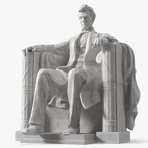 Lincoln Memorial Seated Marble Statue
