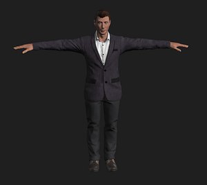 3D human characters unity model
