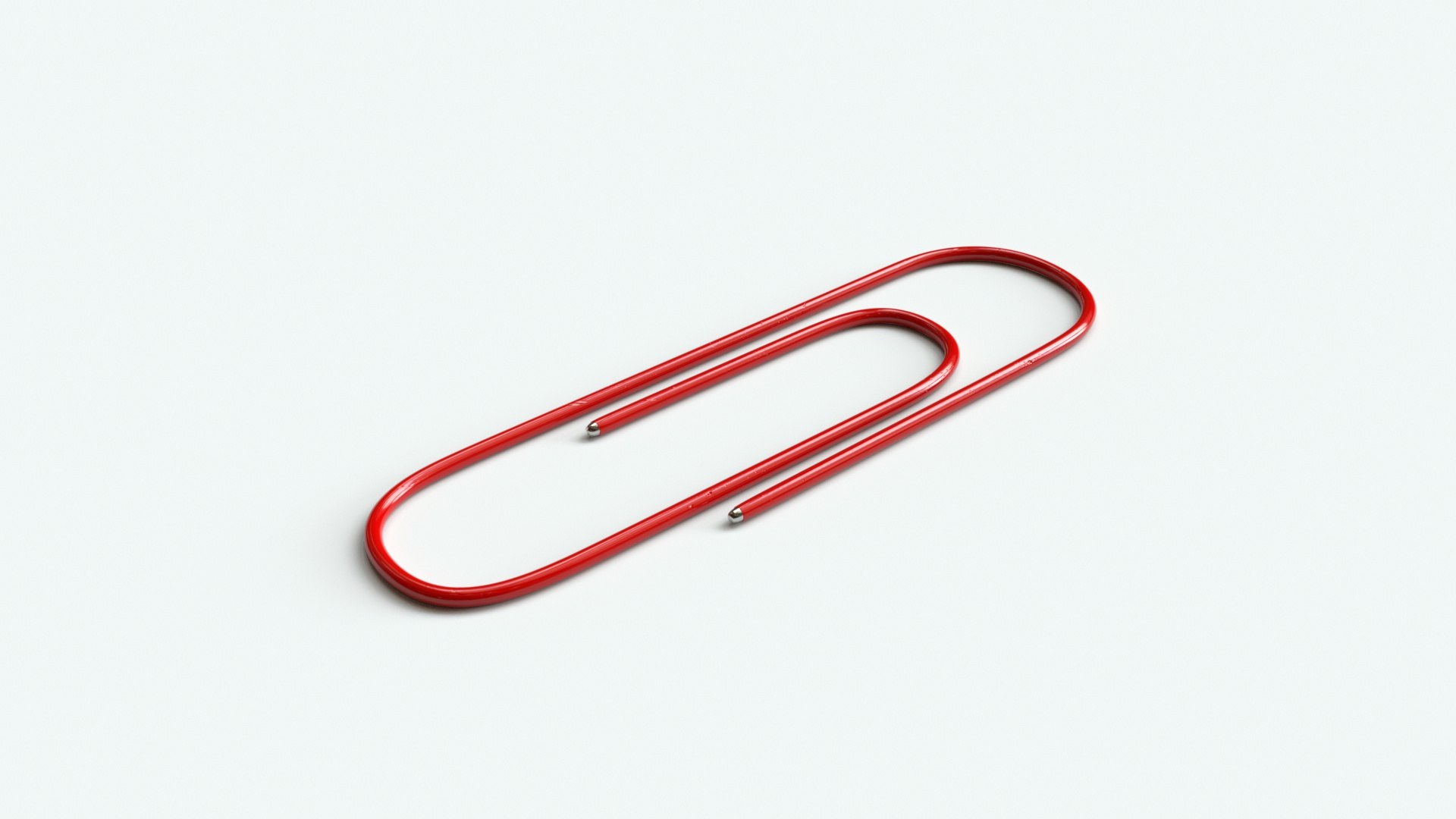 Plastic Coated Paperclip - 3D Asset 3D model - TurboSquid 1898470