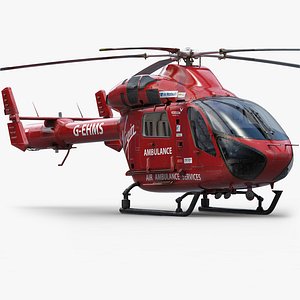 md902 medical helicopter 3d obj