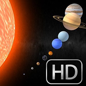 3d sol sistema solar planets