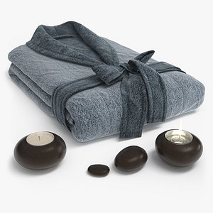 bathrobe robe bath 3d model