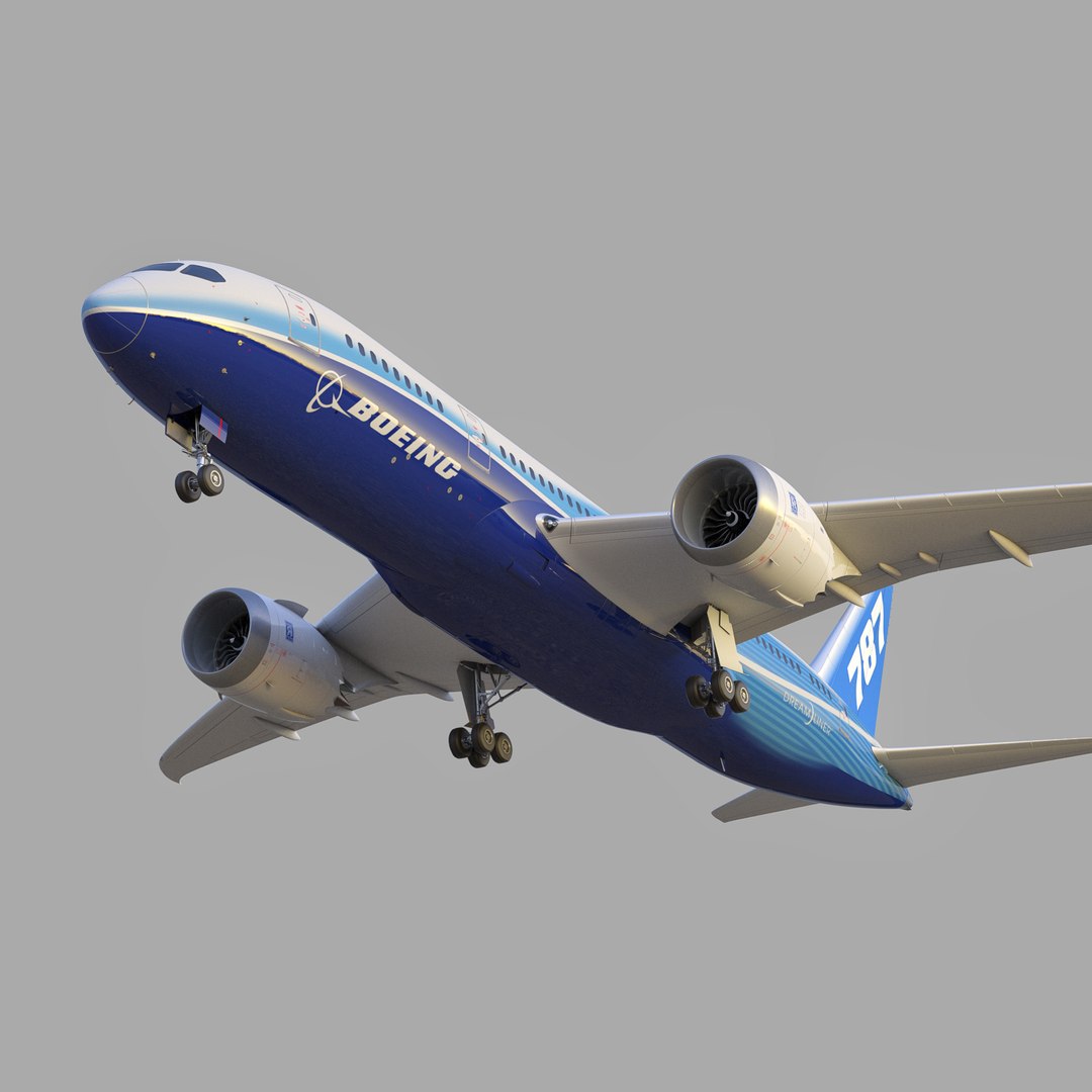 Boeing 787 Dreamliner 3d Model