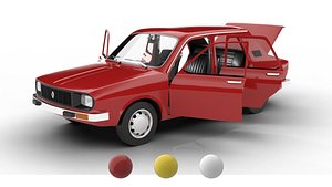 3D Renault 12 Berlina 1975 HQ 3d model