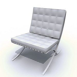 barcelona chair 3d max