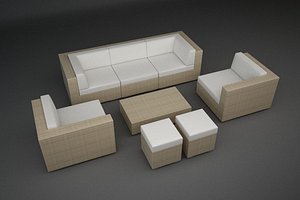 Modular Rattan Furniture Set 3