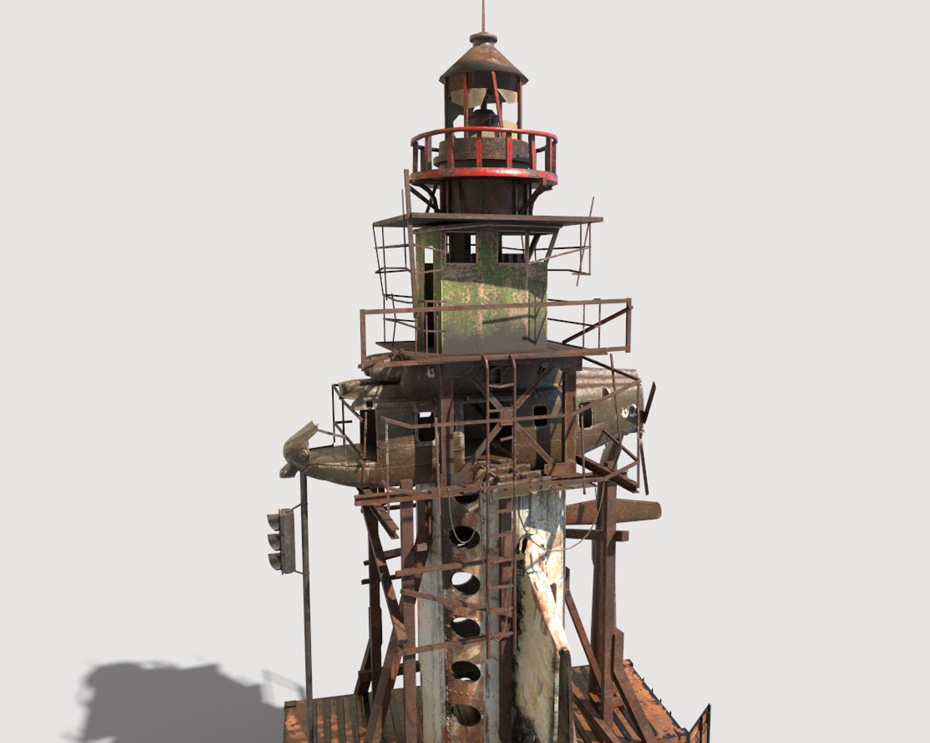 Post-Apocalyptic Lighthouse 3D Model - TurboSquid 1749421