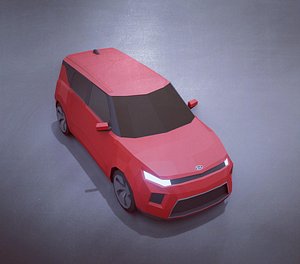 KIA Soul 2020 lowpoly 3D model