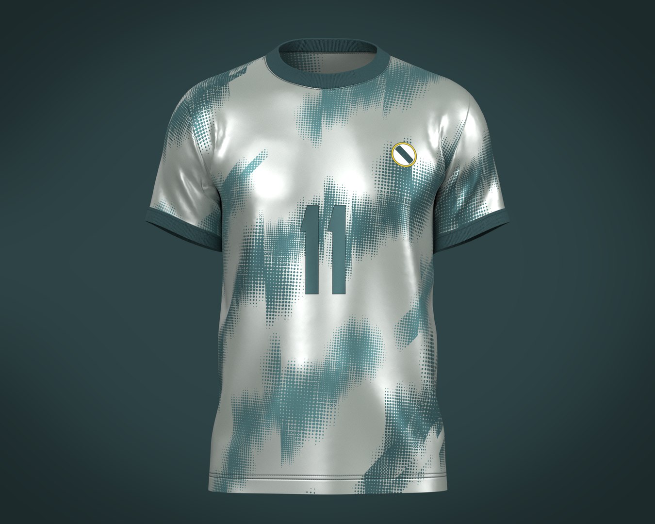 3D Soccer Football White and Black Jersey Player-11 - TurboSquid