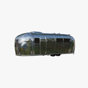 3D Airstream RV Caravan model