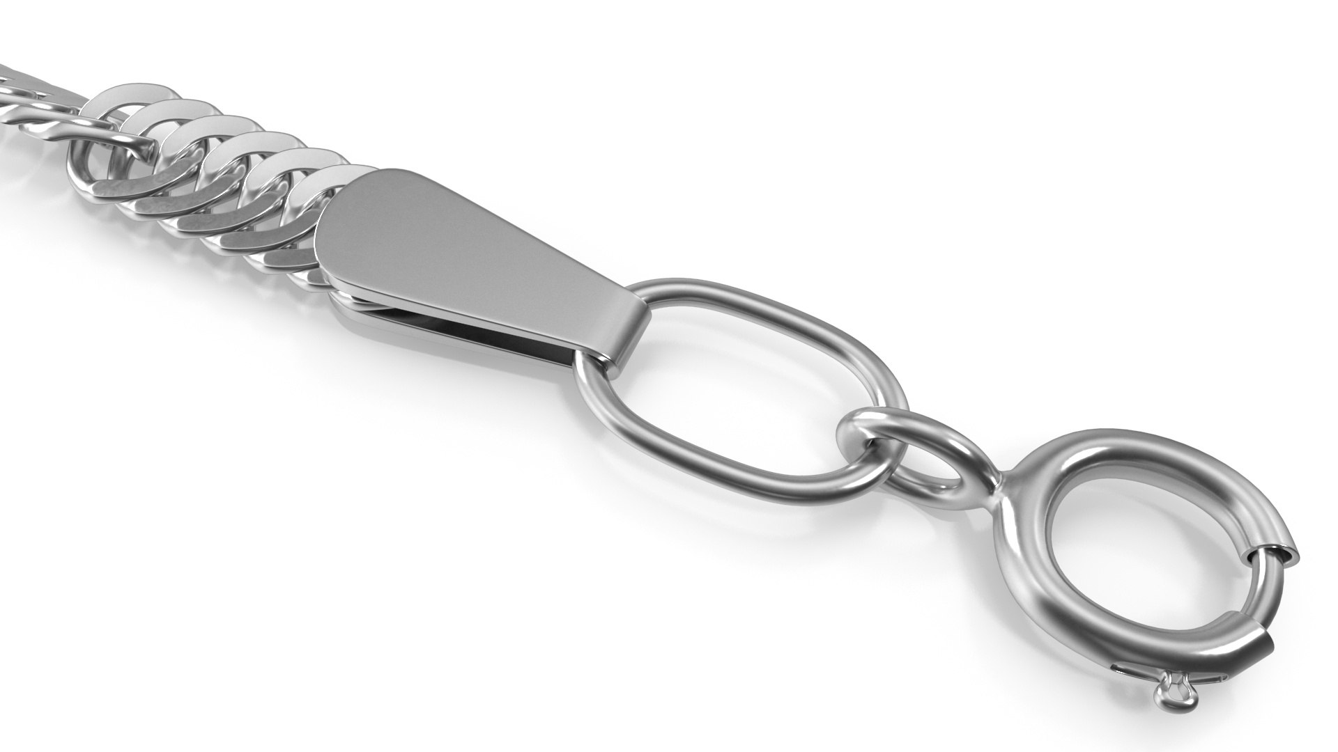 3D Singapore Chain Silver - TurboSquid 2239718