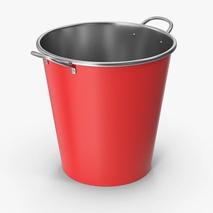 3D Metal Bucket model