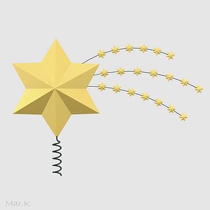 3d christmas decoration star
