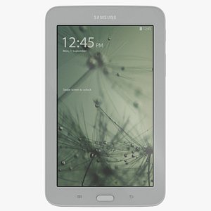Samsung Galaxy Tab 3 Lite 7.0 White 3D Model