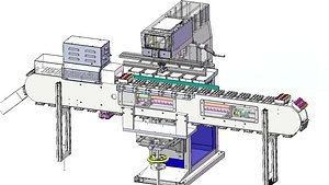 3D Choco Ball or Toy Egg Colouring Machine 3D CAD Model