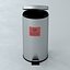 Large Round Stainless Steel Waste Receptacle