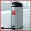 Large Round Stainless Steel Waste Receptacle