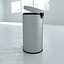 Large Round Stainless Steel Waste Receptacle