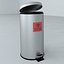 Large Round Stainless Steel Waste Receptacle