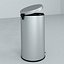 Large Round Stainless Steel Waste Receptacle