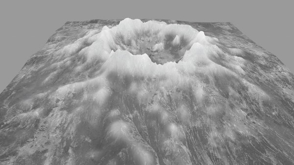 Snow volcano 3D model - TurboSquid 1187286