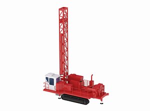 Drill Rig Mining D542 3D