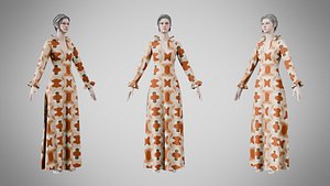 Dress 29 Warm Geometric Organic