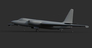 u-2 lockheed u 3D model