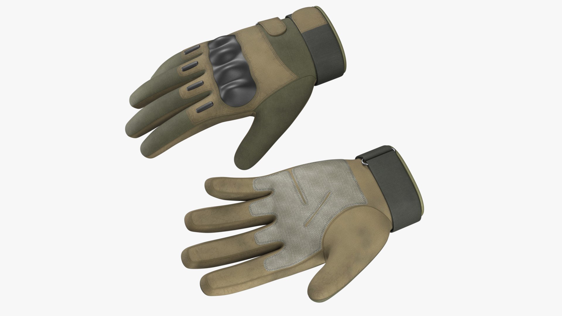 3D gloves army model - TurboSquid 1577629