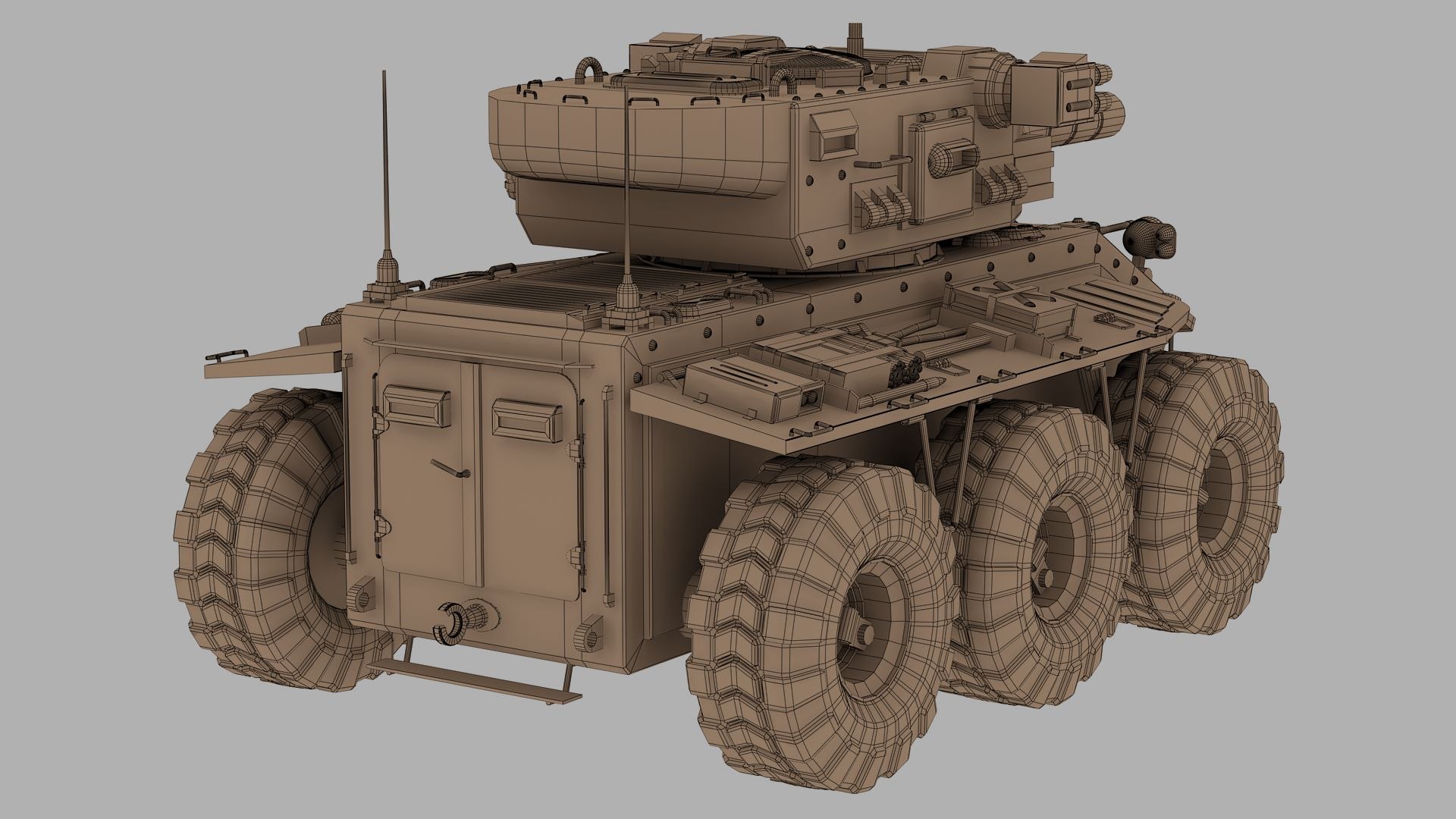Futuristic Fighting Vehicle Concept Model - TurboSquid 1825787