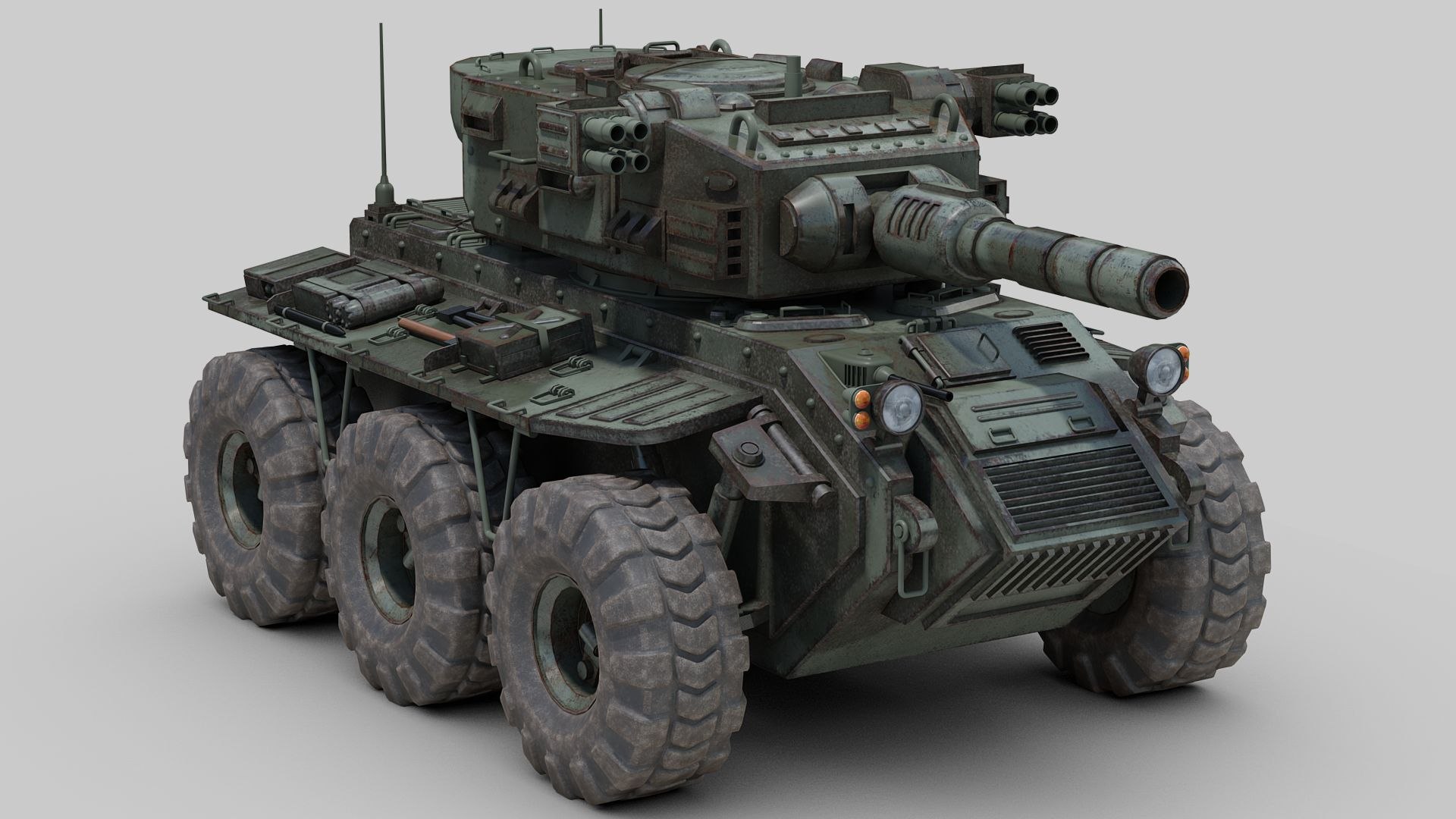 Futuristic Fighting Vehicle Concept Model - TurboSquid 1825787