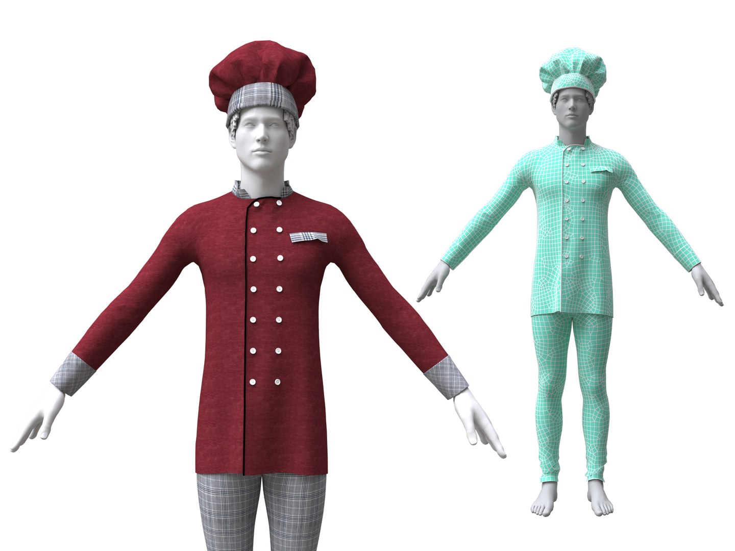 Chef Clothing 3D - TurboSquid 1627986