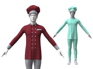chef clothing 3D