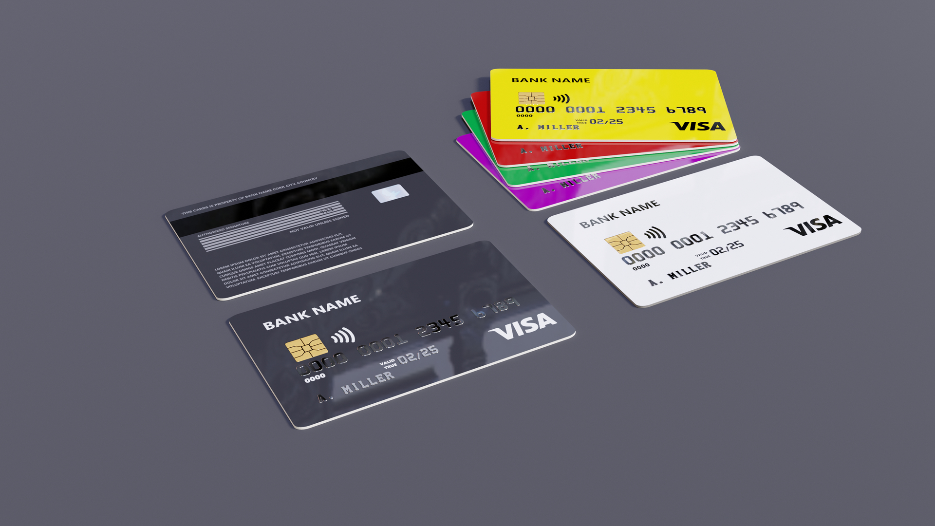 3D model Bank Card - TurboSquid 1737318