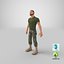 stylized soldier - pbr 3D model