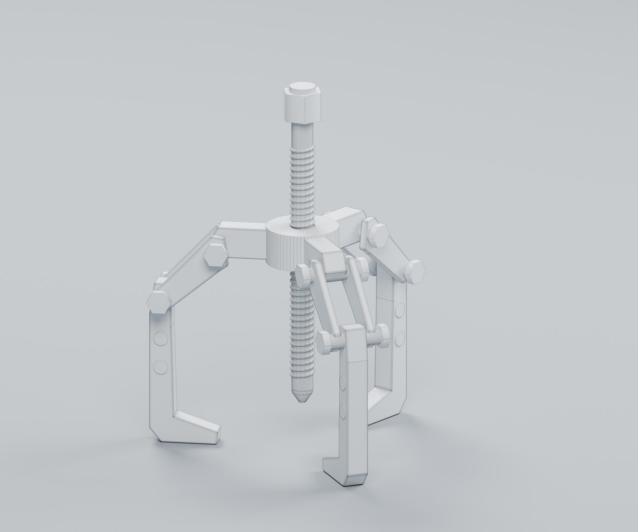 3D Three Jaw Bearing Puller with Threaded Forcing Screw model https://p.turbosquid.com/ts-thumb/xz/NoKbi4/Pr/06_wire/jpg/1793058849/1920x1080/fit_q87/84f886cba929a9426054eec410fb300f20645460/06_wire.jpg