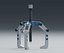 Three Jaw Bearing Puller with Threaded Forcing Screw