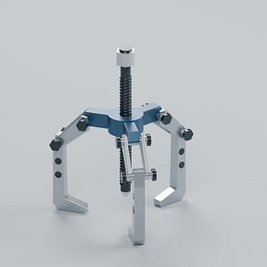 Three Jaw Bearing Puller with Threaded Forcing Screw