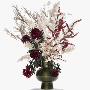 Luxury bouquet of reeds pampas grass and dried flowers 235