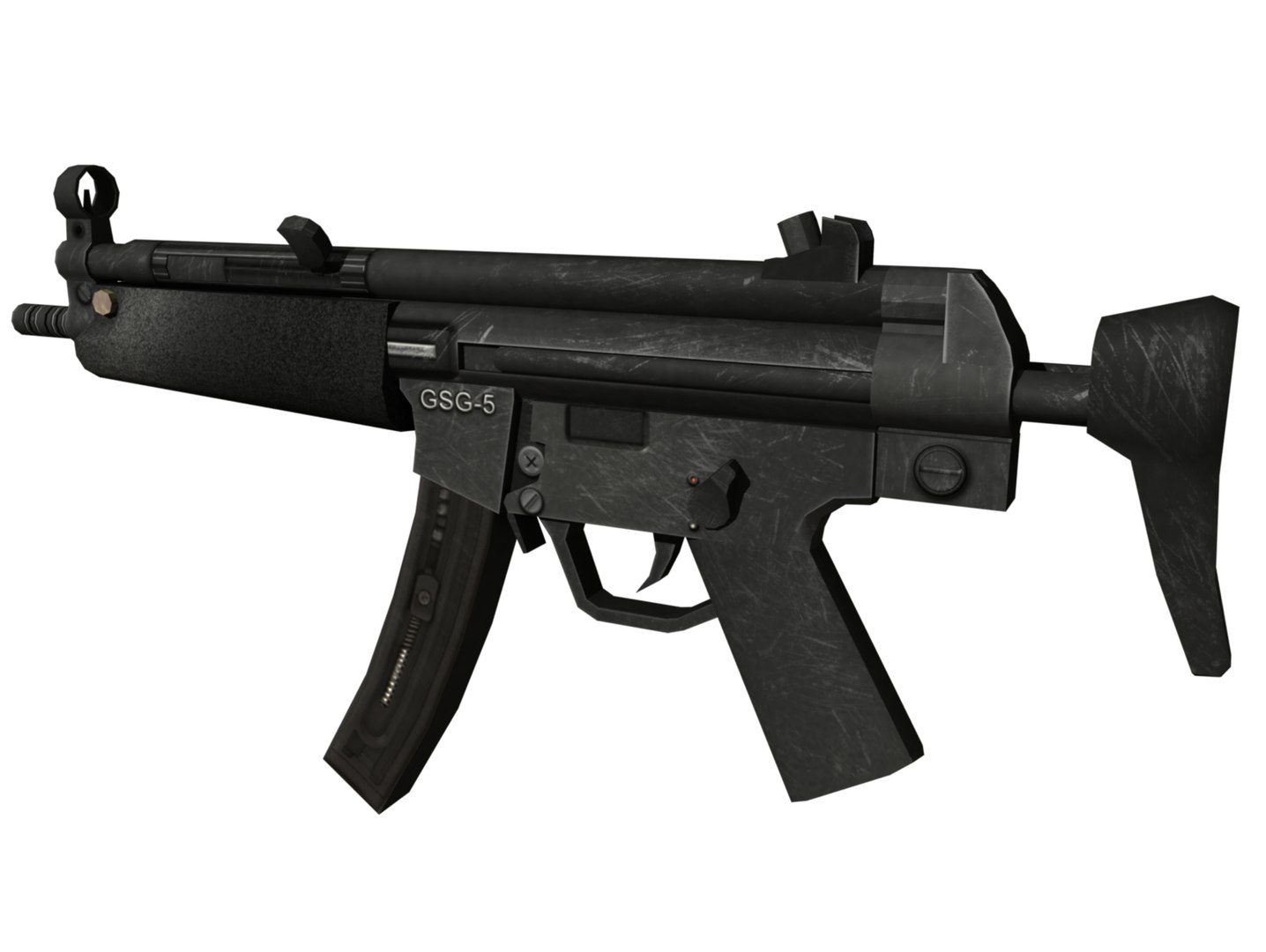 Mp5 Submachine Gun 3d Model