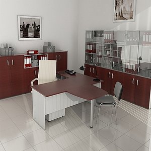 office design furniture 3d model